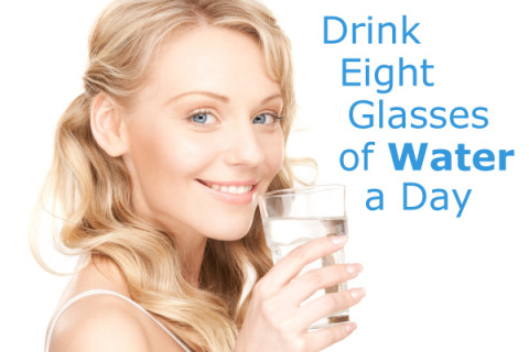 eight glasses of water a day